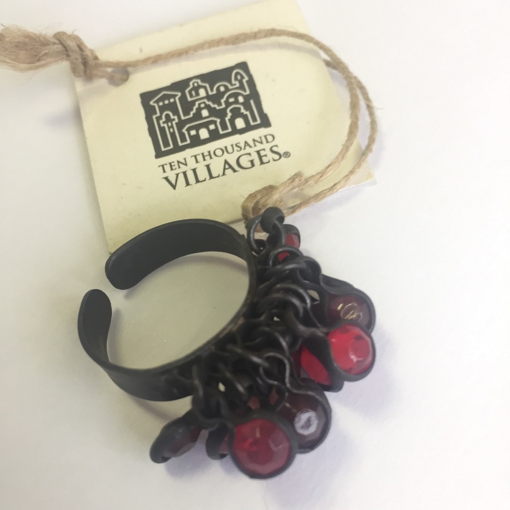 New Ten thousand Villages dangle ring toe / finger